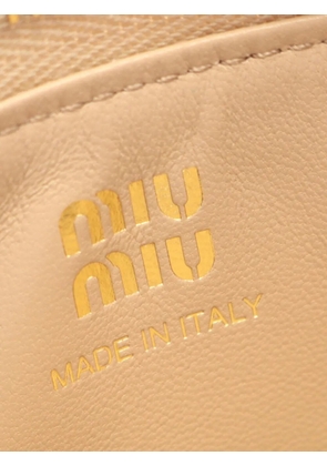 Miu Miu Pre-Owned 20s nappa leather wallet - Neutrals