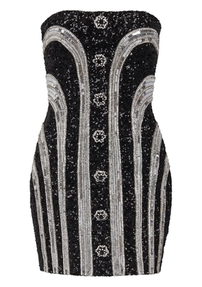 Balmain sequin short dress - Black
