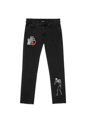Off-White graphic-print jeans - Black