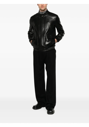 SERGIO MORETTI FIRENZE zip-up leather jacket - Black