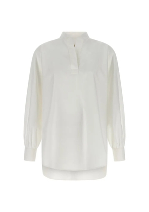 Valentino Garavani VLogo-embroidered blouse - White