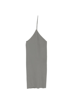 Rick Owens asymmetric bias-cut dress - Grey