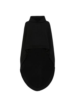 Balenciaga oversized asymmetric hooded cape - Black