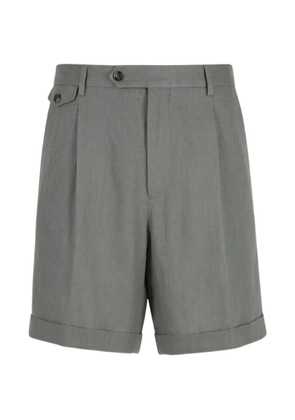 Lardini pleated turn-up shorts - Grey