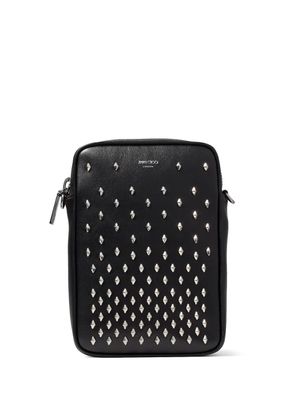 Jimmy Choo Kimi leather messenger bag - Black