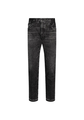 Dolce & Gabbana logo-plaque jeans - Black