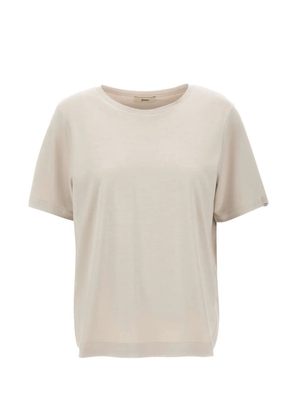 Herno side-slit T-shirt - Neutrals
