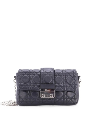 Christian Dior Pre-Owned New Lock Pouch Cannage Quilt Lambskin Mini crossbody bag - Black