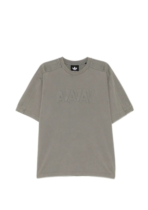 adidas x AVAVAV embossed-logo T-shirt - Grey