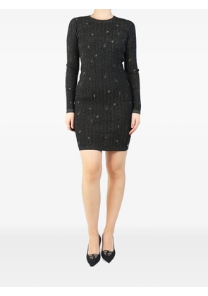 CHANEL Pre-Owned lurex-knit mini dress - Black