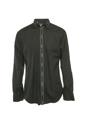 Dolce & Gabbana Pre-Owned logo-tape shirt - Black