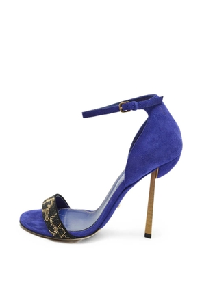 Sergio Rossi embellished ankle-strap sandals - Blue