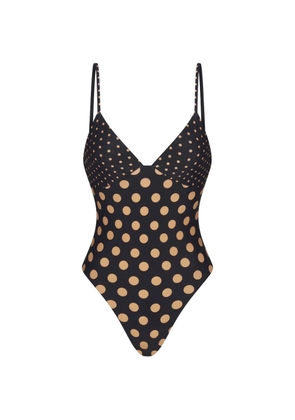 Simon Miller Behati polka-dot swimsuit - Black