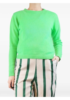 The Elder Statesman ribbed-knit cashmere jumper - Green