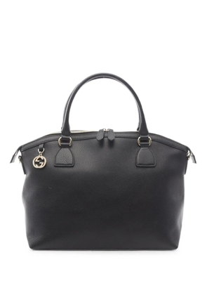 Gucci Pre-Owned 2010s Interlocking G-charm two-way handbag - Black