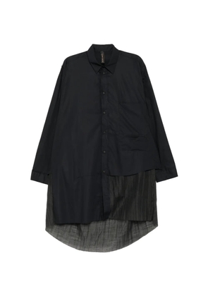 Giovanni Cavagna layered-panel pocket shirt - Black
