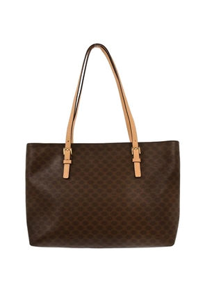 Celine Pre-Owned 1990-2000s Macadam buckle tote bag - Brown
