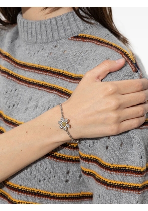 Marni Daisy crystal-embellished flower bracelets - Silver