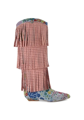 Kurt Geiger London Western Fringe boots - Pink