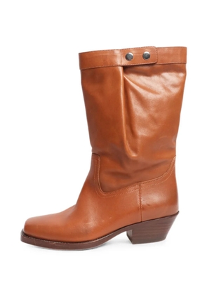 Isabel Marant Vintage leather cowboy boots - Brown