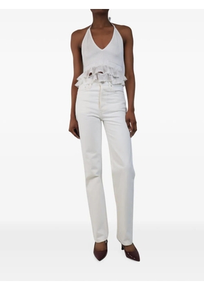 TOTEME cotton straight-leg jeans - White