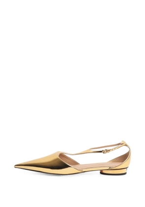 Bottega Veneta Pre-Owned Rocket T-Bar ballet flats - Gold