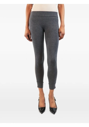 Brunello Cucinelli Vintage bead-embellished leggings - Grey