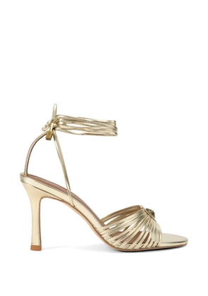 Kurt Geiger London 90mm leather heeled sandals - Gold