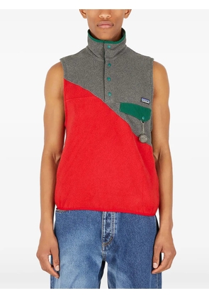 (di)vision panelled fleece vest - Red