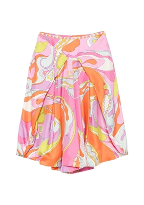 PUCCI Iride-print silk trousers - Pink