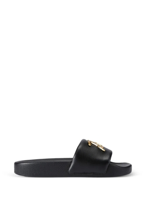 Kurt Geiger London cursive branding kurt sandals - Black