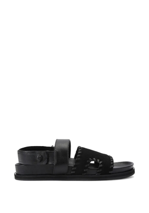 Kurt Geiger London stitch strap baker sandals - Black