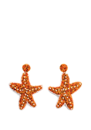 Simon Miller Starfish bead-embellished earrings - Orange