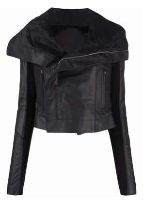 Rick Owens polished-finish zip-fastening jacket - Black