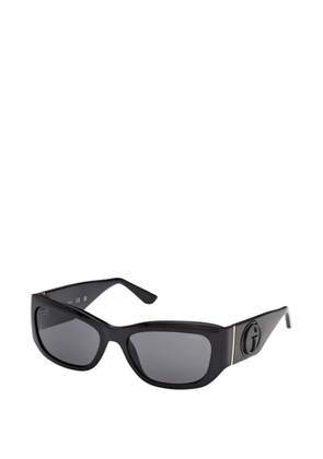 GUESS USA rectangle-frame logo-plaque sunglasses - Black