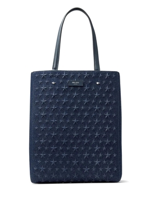 Jimmy Choo Lenny M-M denim tote bag - Blue