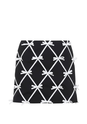 Moschino bow-embellished mini skirt - Black