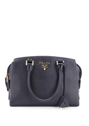 Prada Pre-Owned Convertible Zip Around City Calfskin and Saffiano Leather Small satchel - Black