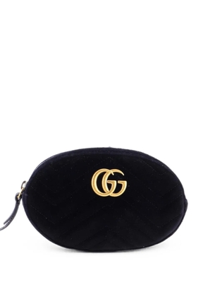 Gucci Pre-Owned GG Marmont Matelasse Velvet belt bag - Black