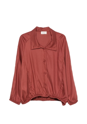 VICOLO button-up high-neck top - Red