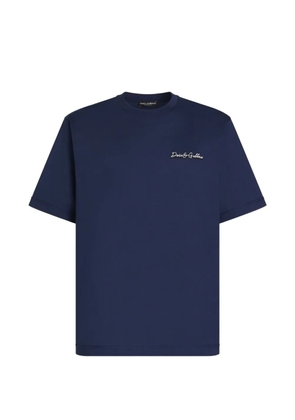 Dolce & Gabbana logo cotton T-shirt - Blue