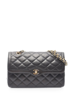 CHANEL Pre-Owned 1994-1996 Matelassé Paris leather shoulder bag - Black