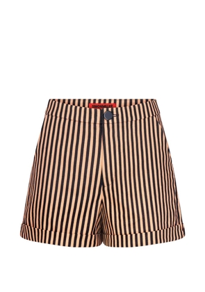 Simon Miller Como striped tailored mini shorts - Black