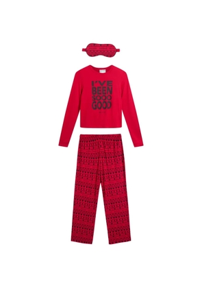 Juicy Couture slogan-print graphic-pattern pajama set - Red