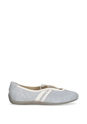 VAGABOND Hollie lace-up suede ballet flats - Blue