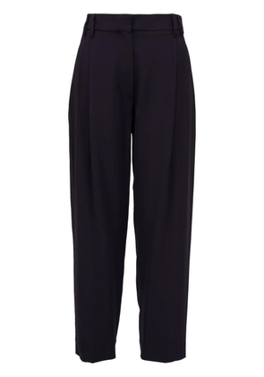 Brunello Cucinelli box-pleat high-waisted trousers - Black