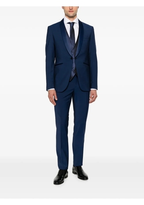 Carlo Pignatelli shawl-lapel single-breasted three-piece wool suit - Blue