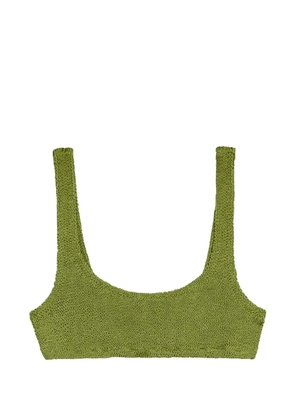 MC2 Saint Barth Marielle crinkle bikini top - Green