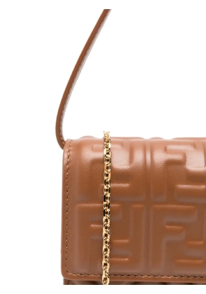 FENDI Baguette chain shoulder bag - Brown