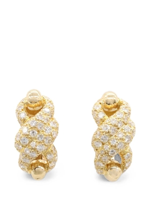 Cartier 2010s Tornado diamond earrings - Gold
